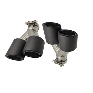 उच्च गुणवत्ता सुंदर लग रही कार सजावट <span class=keywords><strong>2</strong></span>.5 "<span class=keywords><strong>3</strong></span>" <span class=keywords><strong>3</strong></span>.5 "4" 5 "कार्बन फाइबर निकास टिप्स - Product Image 2