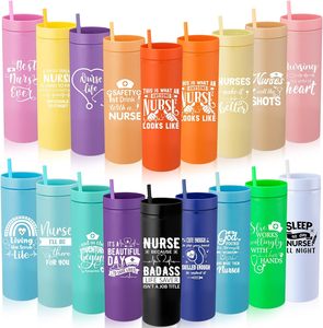 Vasos delgados de acrílico de colores de 20 oz con tapas, pajitas, vasos delgados <span class=keywords><strong>para</strong></span> Navidad Acción de Gracias - Product Image 2