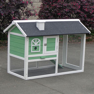 Clapier à lapin plat à motif solide avec <span class=keywords><strong>cage</strong></span> à lapin en bois fabriquée en Chine - Product Image 6