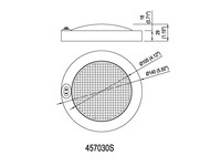 Lampe dôme LED 5-1/2 pouces Saturn pour camping-car, caravane, bateau, intérieur, certifiée CE/RoHS/REACH