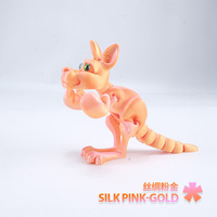 Fabriqué à la main 3D imprimé boxe kangourou Joint modèle créatif Animation accessoires Collection jouet pour animaux dinosaures verre