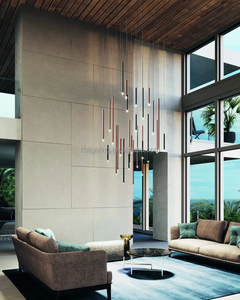 Luci di <span class=keywords><strong>sospensione</strong></span> <span class=keywords><strong>a</strong></span> LED in metallo minimalista <span class=keywords><strong>soggiorno</strong></span> decorativo con soffitto alto Villa con tubo lungo <span class=keywords><strong>a</strong></span> Led lampadario - Product Image 6