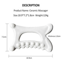 Peigne Gua Sha en céramique personnalisable Forme unique Outil de grattage corporel multi-usage pour la relaxation musculaire du visage et du corps entier