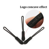 En gros, tirettes de fermeture éclair personnalisées en silicone, caoutchouc PVC et corde colorée
