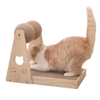 Lit à gratter moderne de luxe pour chat Design moderne Rascador de Gato à la mode Sisal Scratcher en bois Chanvre Lin Papier Matériel Jouet