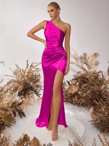 <span class=keywords><strong>Vestido</strong></span> de Noche Europeo Americano de un Solo Hombro, <span class=keywords><strong>Vestido</strong></span> de Fiesta Sexy de Alta Gama - Product Image 5
