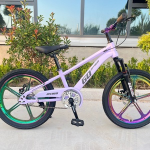 Vélo <span class=keywords><strong>de</strong></span> montagne personnalisé pour enfants <span class=keywords><strong>de</strong></span> 3 à 12 ans, simple vitesse, pédales ordinaires, <span class=keywords><strong>frein</strong></span> à étrier avant, fourche à suspension - Product Image 2