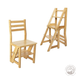 Chaise <span class=keywords><strong>escabeau</strong></span> pliante - Étagère <span class=keywords><strong>escabeau</strong></span> pliable en <span class=keywords><strong>bois</strong></span> - Marchepieds de bibliothèque, étagère à livres, support pour <span class=keywords><strong>plantes</strong></span> pour le rangement et la décoration - Product Image 5