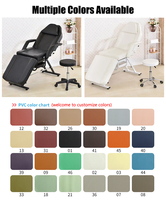 Hauteur réglable professionnel esthétique Salon meubles inclinable Portable manuel pliable Massage beauté lit chaise