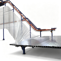 Système de pulvérisation automatique Ailin à 5 étapes pour la nettoyage et la peinture en poudre entièrement automatique des profilés en aluminium