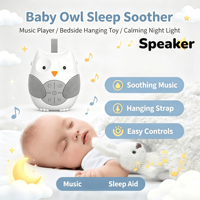 Caja de Música Colgante con Forma de Animal para Cama, Ayudante para Dormir Bebés, Máquina Portátil de Ruido Blanco para Guardería y Altavoz Nocturno de Cabecera