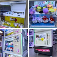 Distributeur de capsules personnalisé à 2 niveaux de 100 mm, machine de jeu d'arcade commerciale à monnayeur pour enfants, pour balles et cadeaux, en métal, garantie 1 an