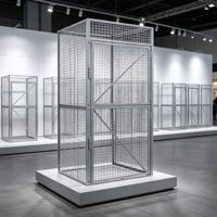 Clôture en maille enduite extra large de 72 pouces de large avec modélisation 3D pour le stockage d'objets volumineux
