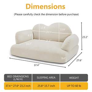 मध्यम आकार के कुत्तों के लिए वैक्यूम संपीड़न कपड़े स्पंज सोफा केनेल चार सीज़न सार्वभौमिक सुरक्षा घोंसला कुशन एक सीट - Product Image 3