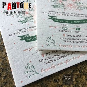 Tarjeta de Invitación de Boda de Papel de Algodón de Lujo RTS, Entrega en <span class=keywords><strong>5</strong></span> Días, Hermoso Diseño con Lámina Dorada, Encuadernación Perfecta - Product Image 6