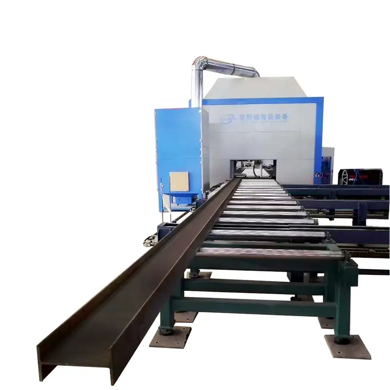 H kiriş üretim hattı ağır otomatik ark kaynak çelik yapı kesme makinesi fiyat yapma