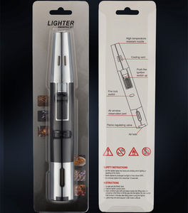 Hight Quality Pen Shaped Refillable Single Jet Spit Fire Gun Windproof Blue Flame Torch Cigars <strong>Lighter</strong> - Product Image 6