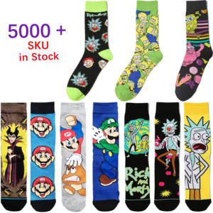 2026 Hot Sale Best Quality <strong>Anime</strong> <strong>Socks</strong> Men Women Funny <strong>Socks</strong> Funny Comics Men Fashion Animados Crew Calcetines Cartoon <strong>Socks</strong> - Product Image 2