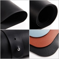 Vente flash : Ensemble de tapis de protection pour tables, tapis de table portables, faits à la main, pliables, avec logo personnalisé, en cuir PU de luxe