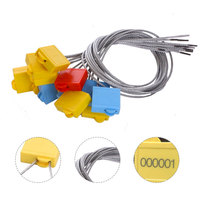 Sello de Seguridad para Cables Zhuoli S002, Carcasa de ABS Resistente y de Alta Seguridad, Antimanipulación, Doble Bloqueo, 300 mm, para Camiones Cisterna y Contenedores