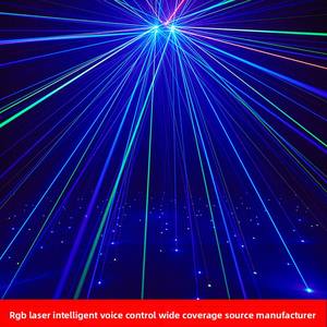 RGBW Dynamic KTV Stage Light Bar con control de sonido de lluvia láser Luz de ambiente intermitente para correr Caballo Modo DMX512 - Product Image 4