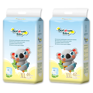 حفاضات أطفال عالية الجودة من الخيزران/القطن للاستخدام مرة واحدة بتصنيع حسب الطلب، امتصاص قوي للماء، تصميم رقيق وقابل للتنفس، حماية ثلاثية الأبعاد ضد التسرب - Product Image 1