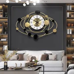 Horloge murale minimaliste créative décorative moderne de luxe matin <span class=keywords><strong>soleil</strong></span> pour salon bureau boutique - Product Image 1