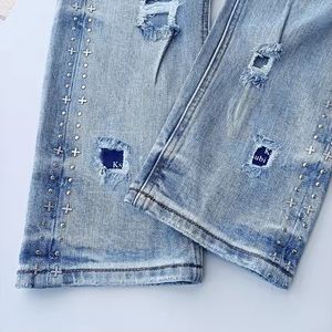 Jeans Ksubi de Luxe de Haute Qualité pour Hommes – Marque de Créateur, Style Hip Hop, Denim Extensible Déchiré, Streetwear - Product Image 6
