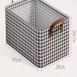 Caja de Almacenamiento Rectangular Multifuncional de Tela Tejida Proins al por Mayor con Asa, Cajón Plegable para Dormitorio y Sala de Estar - Product Image 3