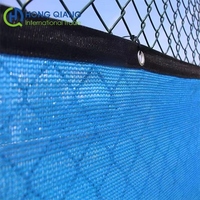 Filet d'ombrage agricole bleu en HDPE résistant aux UV, taillé sur mesure, taux d'ombrage 30%-95%, bords renforcés avec œillets, tricoté chaîne, durable pour serre