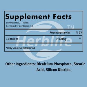 OEM Hot Sale - Customizable - L- Citrulline Per Serving 120 Tablets Supplement | Supplement <b>for</b> Men & <b>Women</b> | Non-GMO - Product Image 2