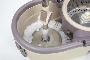 ชุดถังไม้ถูพื้นแบบหมุนได้สองรอบ360องศาตะกร้าพลาสติกไม้ถูพื้นสะอาด - Product Image 3