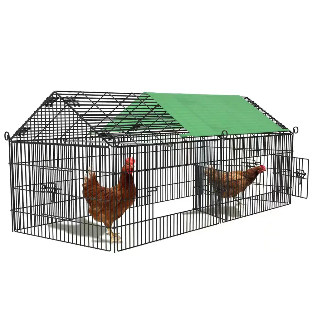 Chicken Puppy Cage Chicken Coop Run Rabbit Hutch Pet Dog Cat Cage Playpen Fence Puppy Pen House