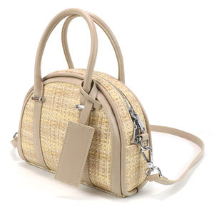 Bolso Bandolera Tejido para Mujer, Verano 2025, con Detalles en PU de Alta Calidad, Elegante Mini Bolso de Mano - Product Image 3