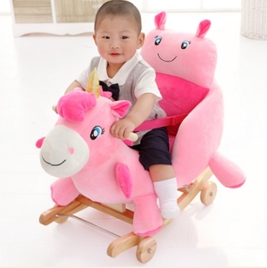 Cheval à bascule en peluche pour bébé jouet pour enfants - Product Image 3