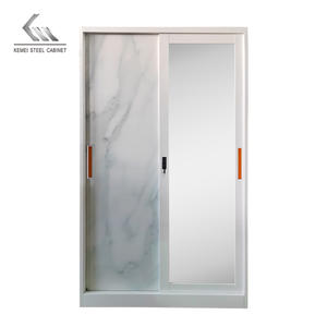 Armoire Métallique de Chambre en Gros, Meuble de Rangement pour Vêtements en Acier, <span class=keywords><strong>Almirah</strong></span> Coulissante, Fabriqué en Chine - Product Image 3