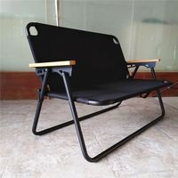 Auvent pliable siège bas plage camping et table ensemble chaise en bois d'extérieur