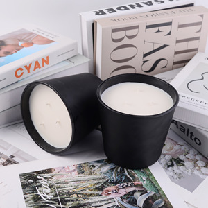 Bougie parfumée en forme de cylindre, cire de soja mélangée, décoration d'intérieur, cadeau - Product Image 3