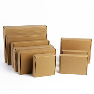 Custom logo Recycled no printing brown corrugated carton Shipping cardboard kraft mailer box