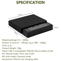 Balance de cuisine de précision J&R compacte, étanche, résistante à la chaleur, rétroéclairée par LED, avec minuterie automatique, en grammes et en onces