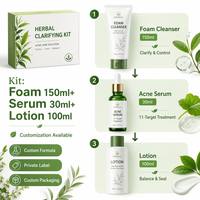 Kit de Belleza Facial Jinmeizan con Extractos Herbales Sin Fragancia, Certificado ISO 22716 y Registrado por la FDA, Suave y Natural, Clarifica los Poros
