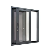 Luxseal Fenêtres modernes en aluminium avec double vitrage Verre coulissant Conception de fenêtres pour maison hôtels Cadre en aluminium Verre de fenêtre