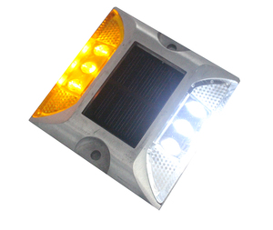 Pannello led ambra tacha solare intermitente con solar luz led aluminio ojo de gato solares - Product Image 6