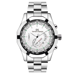 Montre <span class=keywords><strong>à</strong></span> quartz non mécanique pour hommes, avec bande en acier E-02006-New, avec <span class=keywords><strong>calendrier</strong></span> étanche, pour les affaires et les loisirs - Product Image 5