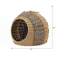 Panier universel pour chat en plastique classique personnalisé, chaud, respirant, semi-fermé, pour toutes les saisons, lit pour animaux de compagnie pour chats