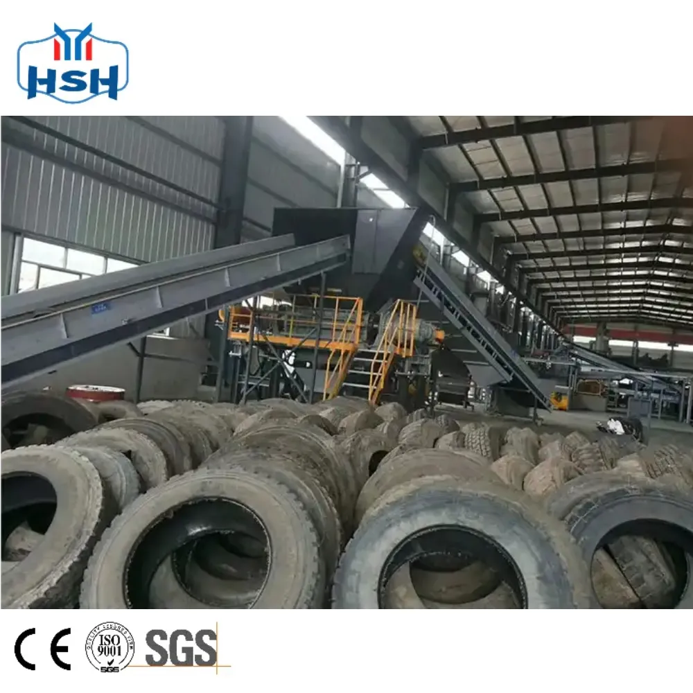 Hoàn toàn tự động và đa chức năng lốp cao su tái chế lốp PELLET dây chuyền sản xuất lốp chip granulator