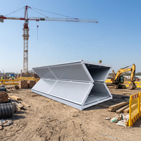 Nouvelle arrivée : maison conteneur pliable, installation rapide, maison modulaire préfabriquée pliable, cabane portable pour chantier de construction