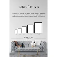 Desain Bunga Modern Bingkai Kayu Alami Lukisan Cetak Multi-Warna Buatan Tangan Seni Dinding Kanvas dengan Alas Penyangga 17x40
