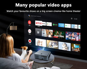 JAVODA E690H Mini proyector portátil 4K <span class=keywords><strong>Android</strong></span> 5G WiFi 1000ANSI lúmenes 1080P Full HD LCD LED <span class=keywords><strong>Google</strong></span> TV Proyector - Product Image 6