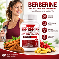 Berbérine avec cannelle de Ceylan 2175 mg – Complément de berbérine à haute pureté – Extrait pour soutenir le système immunitaire – Complexe de berbérine
